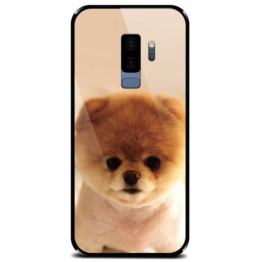 Husa din sticla securizata pentru Samsung Galaxy S9 Plus, Cutest Puppy Dog