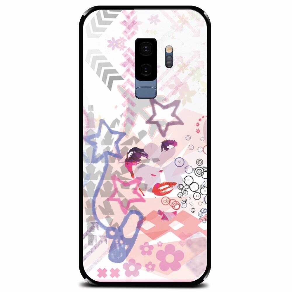 Husa din sticla securizata pentru Samsung Galaxy S9 Plus, Girly Like