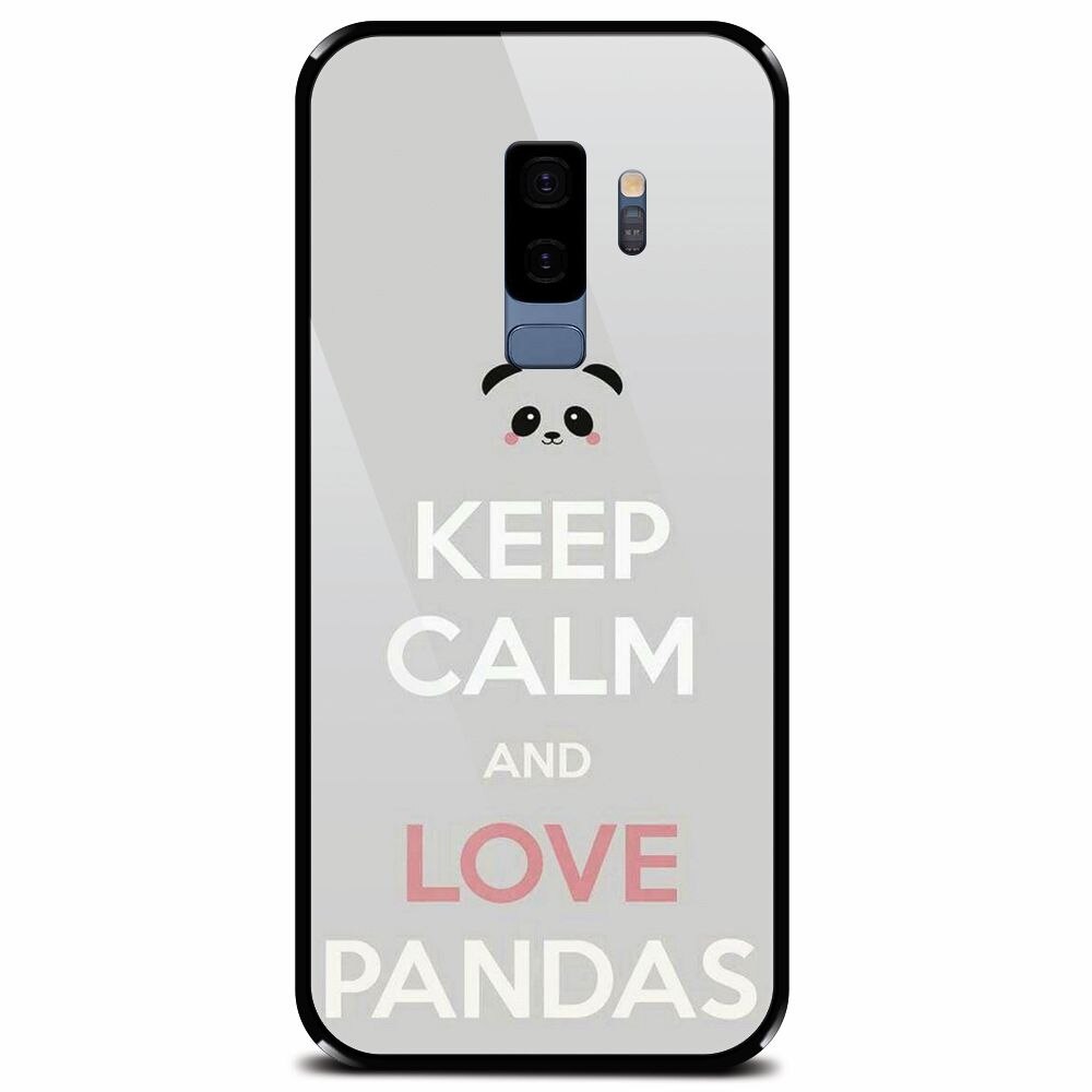 Husa din sticla securizata pentru Samsung Galaxy S9 Plus, Panda Phone