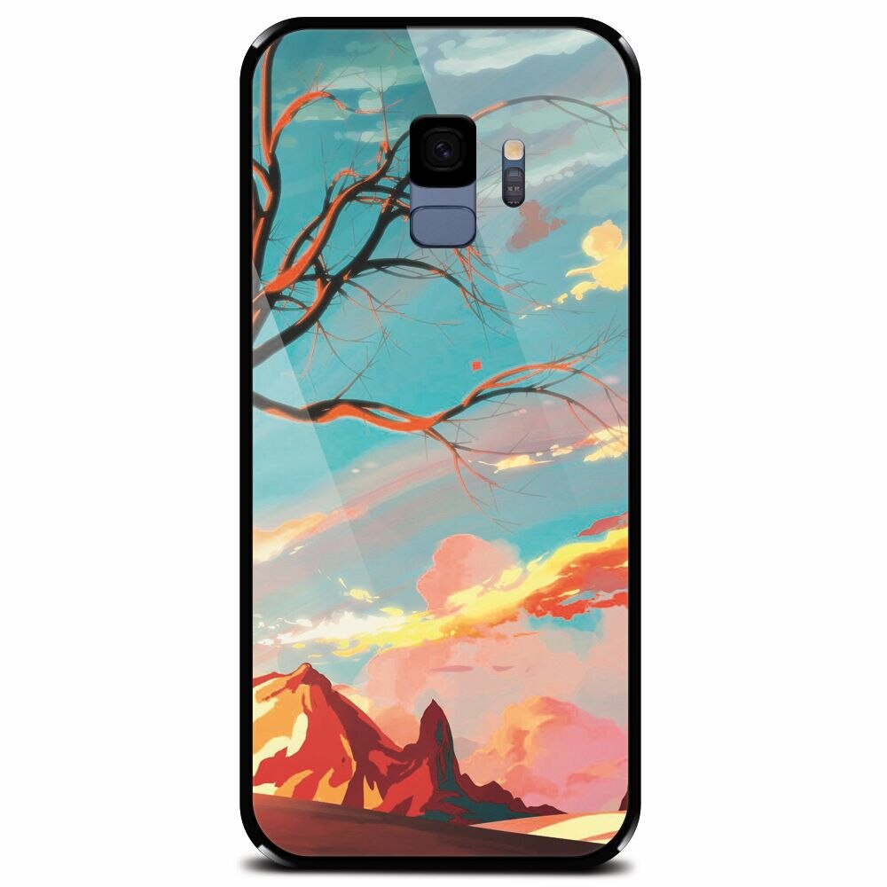 Husa din sticla securizata pentru Samsung Galaxy S9, Artistic Landscape