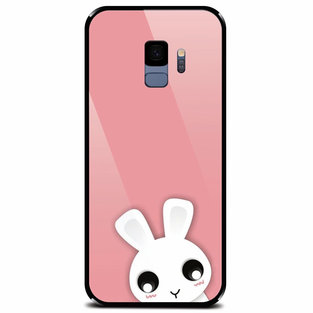 Husa din sticla securizata pentru Samsung Galaxy S9, Cute Girly 002