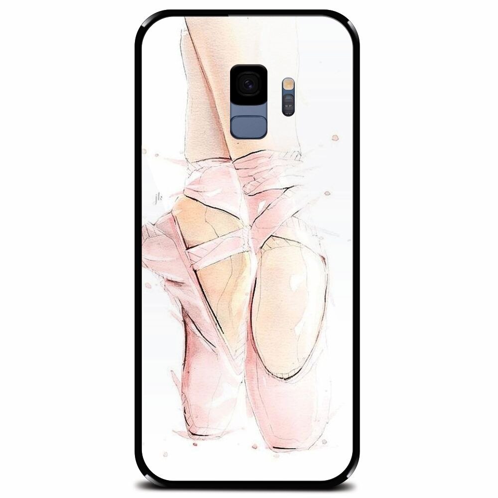 Husa din sticla securizata pentru Samsung Galaxy S9, Balet