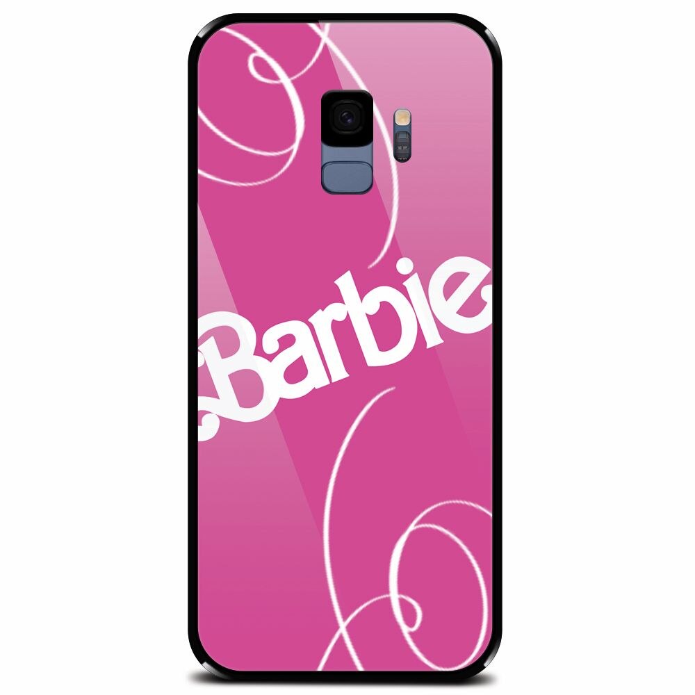 Husa din sticla securizata pentru Samsung Galaxy S9, Barbie