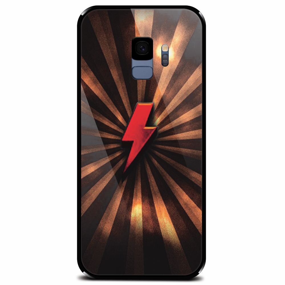 Husa din sticla securizata pentru Samsung Galaxy S9, Abstract Supers