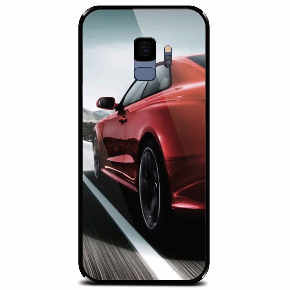 Husa din sticla securizata pentru Samsung Galaxy S9, Car On Road