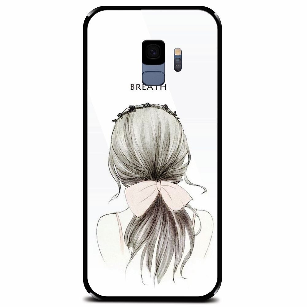 Husa din sticla securizata pentru Samsung Galaxy S9, Breath