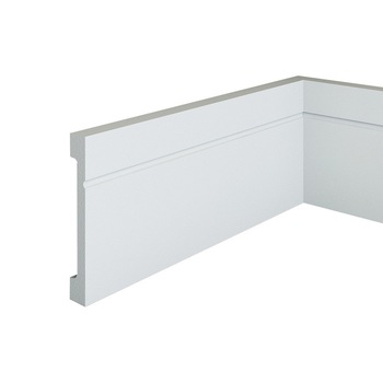 Plinta de podea din polimer rigid S12, alba, 11 x 1.6 cm Plinta de podea din polimer rigid S12, alba, 11 x 1.6 cm