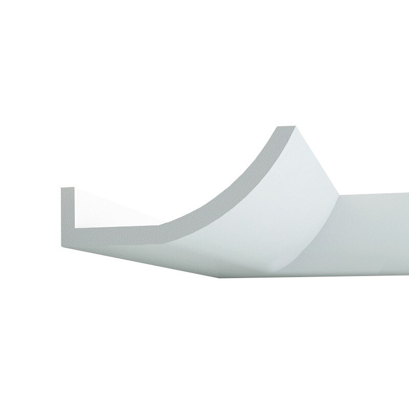 Scafa de tavan din polimer rigid ES3, alba, 17 x 8.5 cm