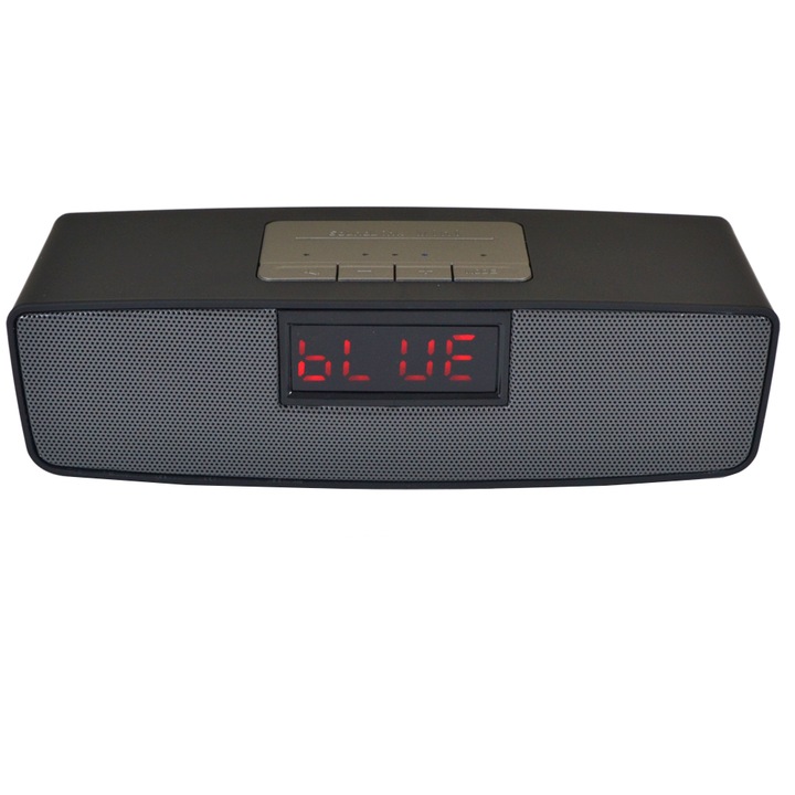 Retro Bluetooth hangszóró / kihangosító / mp3 + FM rádió - fekete