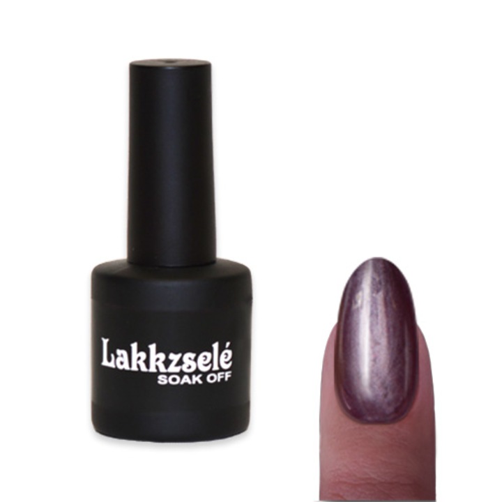 Gel polish semipermanent unghii MoonbasaNails, Metalizat, Violet, 6 ml