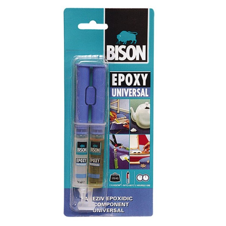 Adeziv universal Bison Epoxy, 2 x 12 ml