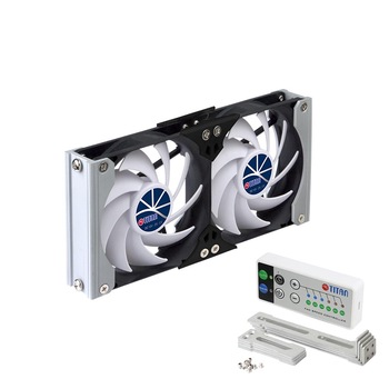Ventilator dublu racire pentru frigider rulota RV, TITAN, controller de viteza, 12 V 140 mm DC, model TTC-SC19(C) Ventilator dublu racire pentru frigider rulota RV, TITAN, controller de viteza, 12 V 140 mm DC, model TTC-SC19(C)