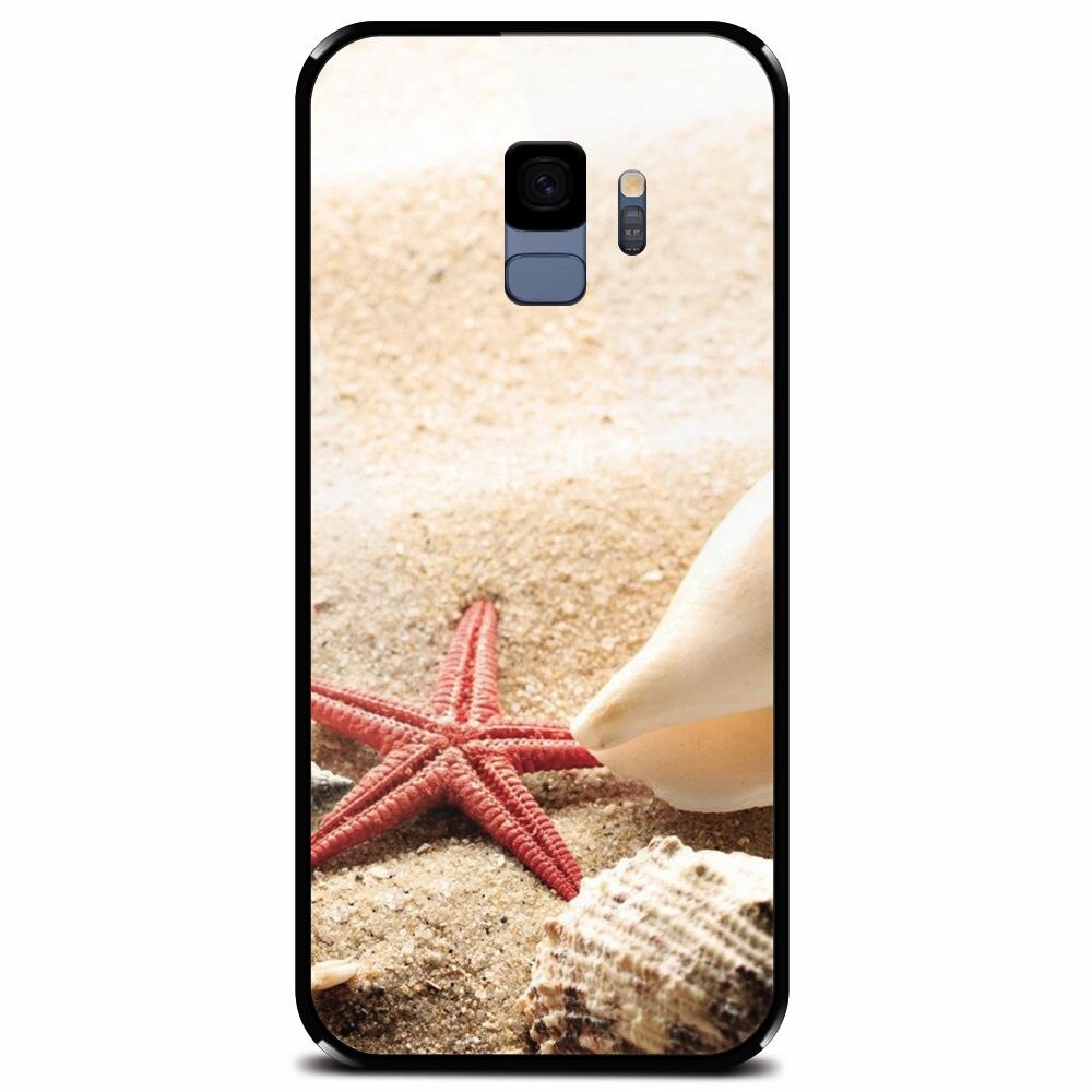 Husa din sticla securizata pentru Samsung Galaxy S9, Beach Shells And Starfish
