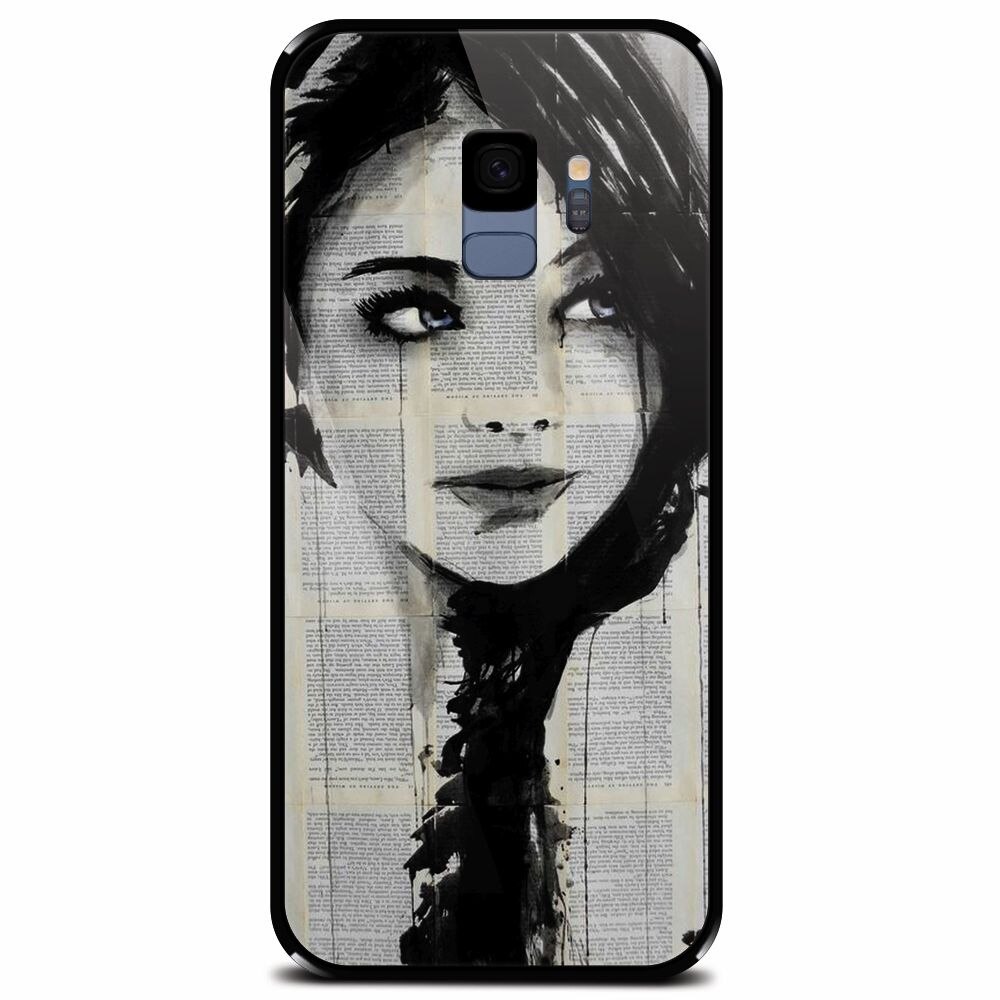 Husa din sticla securizata pentru Samsung Galaxy S9, Blue Eyes