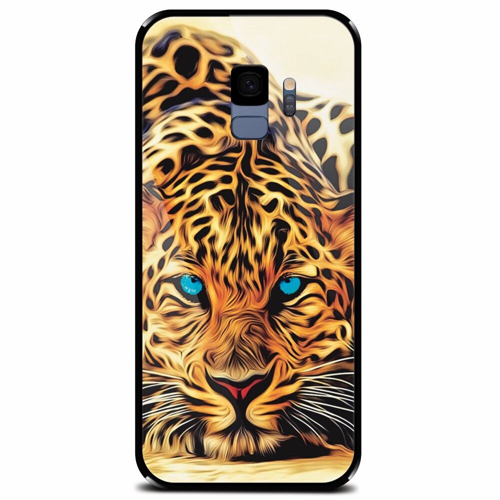 Husa din sticla securizata pentru Samsung Galaxy S9, Animal Tiger
