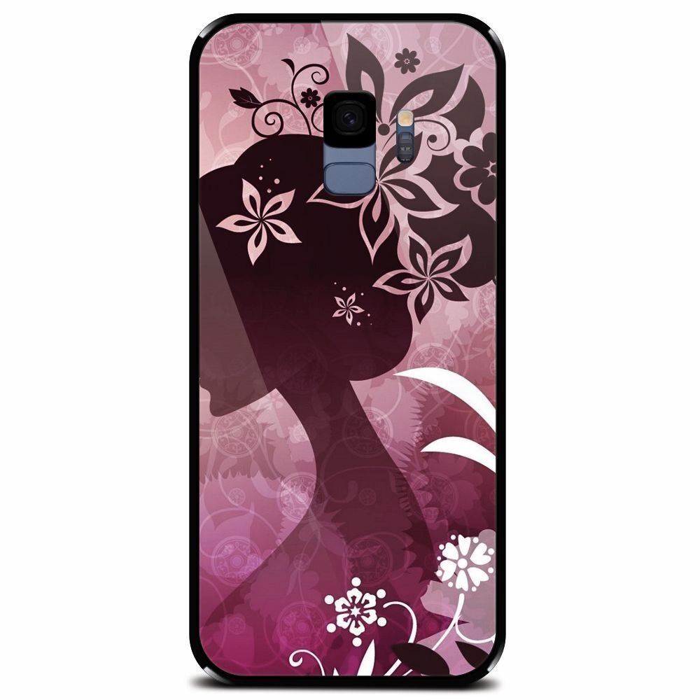 Husa din sticla securizata pentru Samsung Galaxy S9, Best Cute Girly