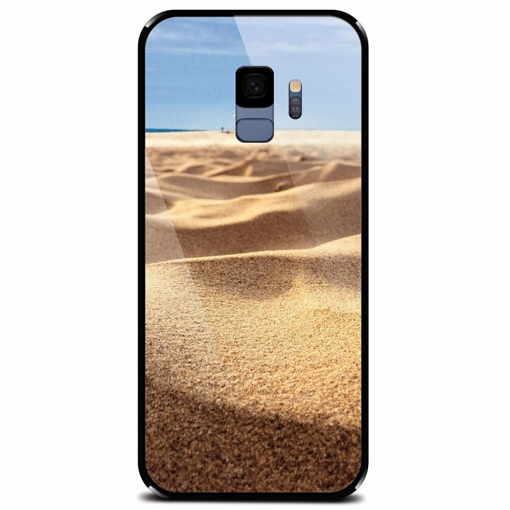 Husa din sticla securizata pentru Samsung Galaxy S9, Beach Sand Closeup Holiday