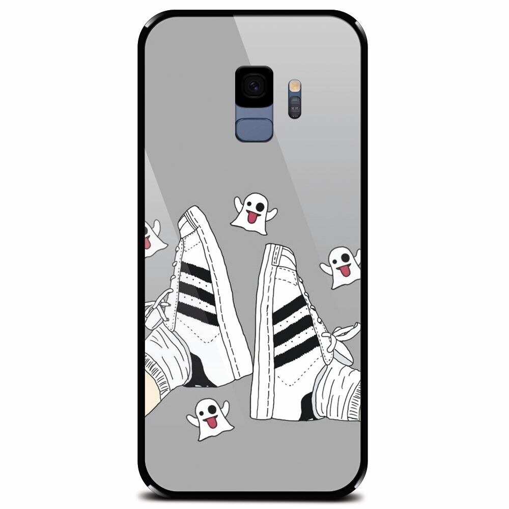 Husa din sticla securizata pentru Samsung Galaxy S9, Little Phantoms
