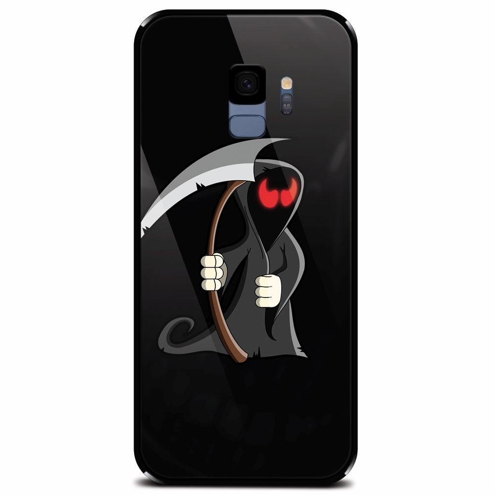 Husa din sticla securizata pentru Samsung Galaxy S9, Grim Reaper