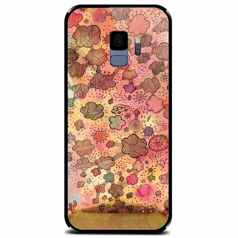 Husa din sticla securizata pentru Samsung Galaxy S9, Girly X