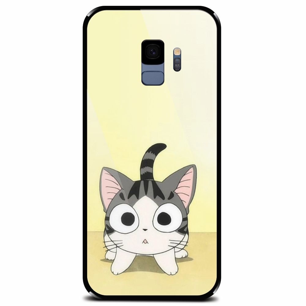 Husa din sticla securizata pentru Samsung Galaxy S9, Cute Ktty