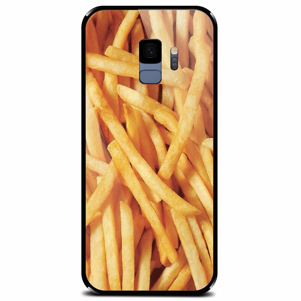 Husa din sticla securizata pentru Samsung Galaxy S9, Fries