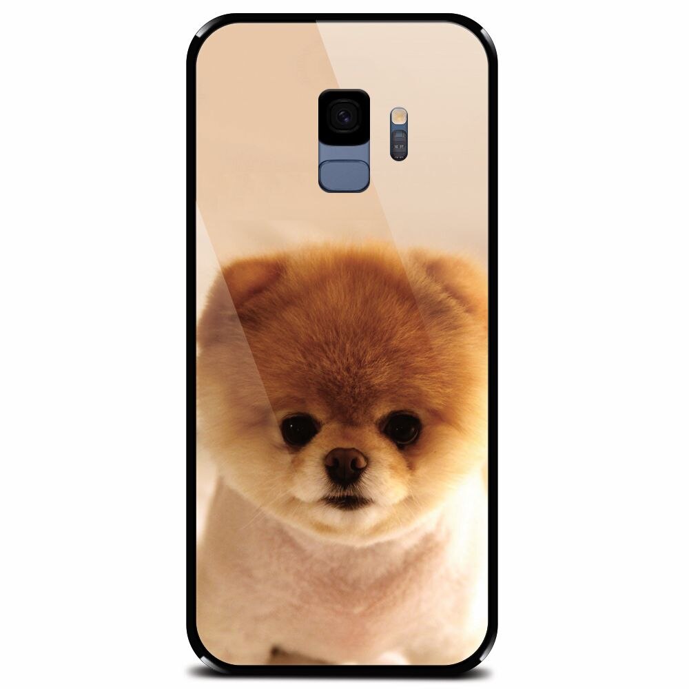 Husa din sticla securizata pentru Samsung Galaxy S9, Cutest Puppy Dog