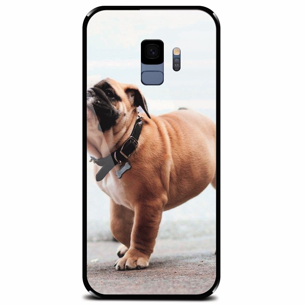Husa din sticla securizata pentru Samsung Galaxy S9, Little Dog Puppy Animal
