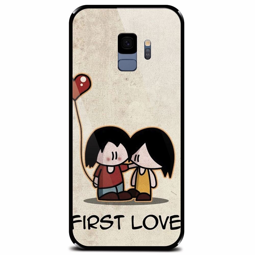 Husa din sticla securizata pentru Samsung Galaxy S9, First Love Great Lock Screen