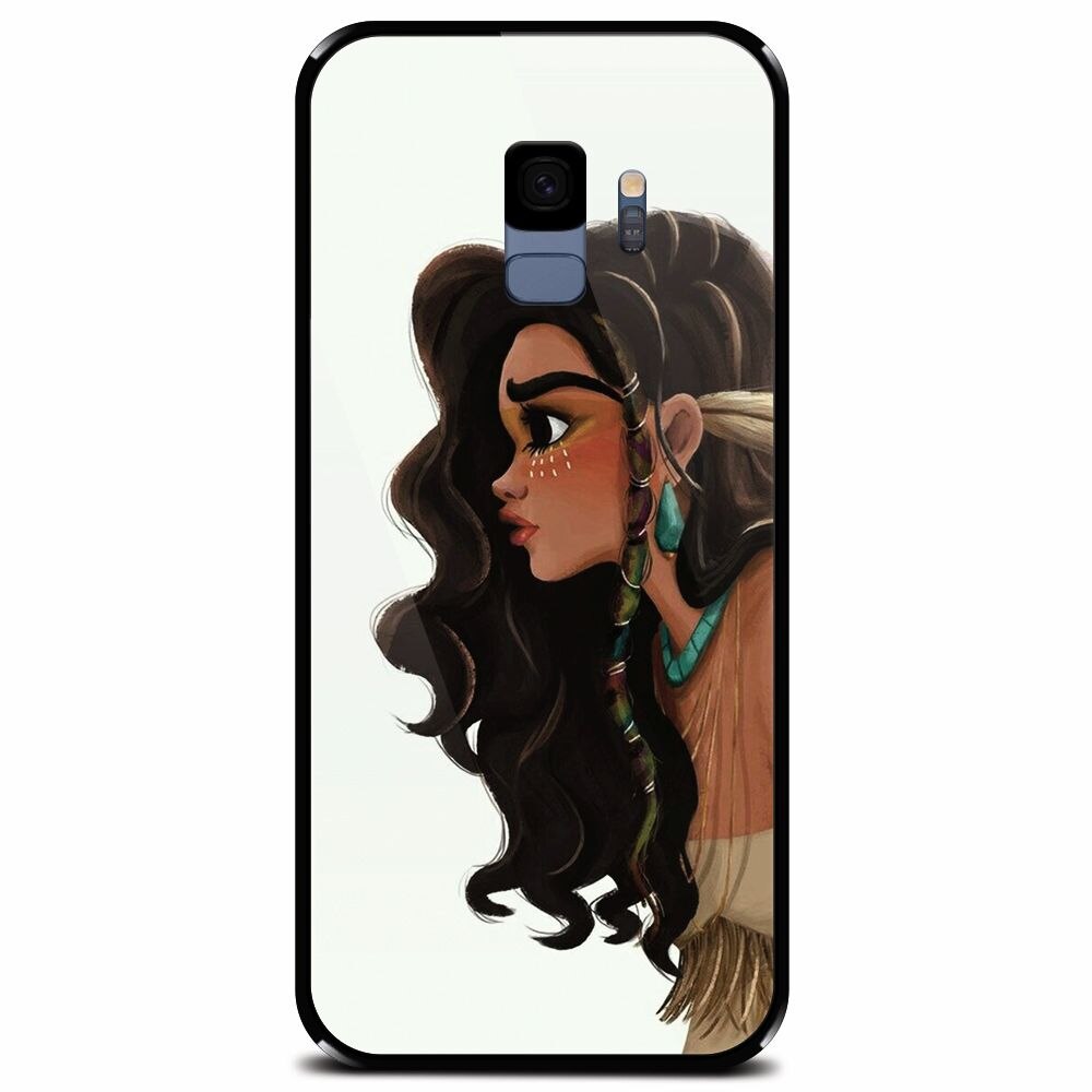 Husa din sticla securizata pentru Samsung Galaxy S9, Indian Girl