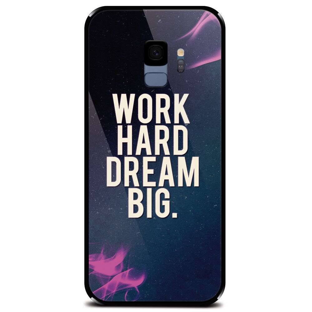 Husa din sticla securizata pentru Samsung Galaxy S9, Dream Big