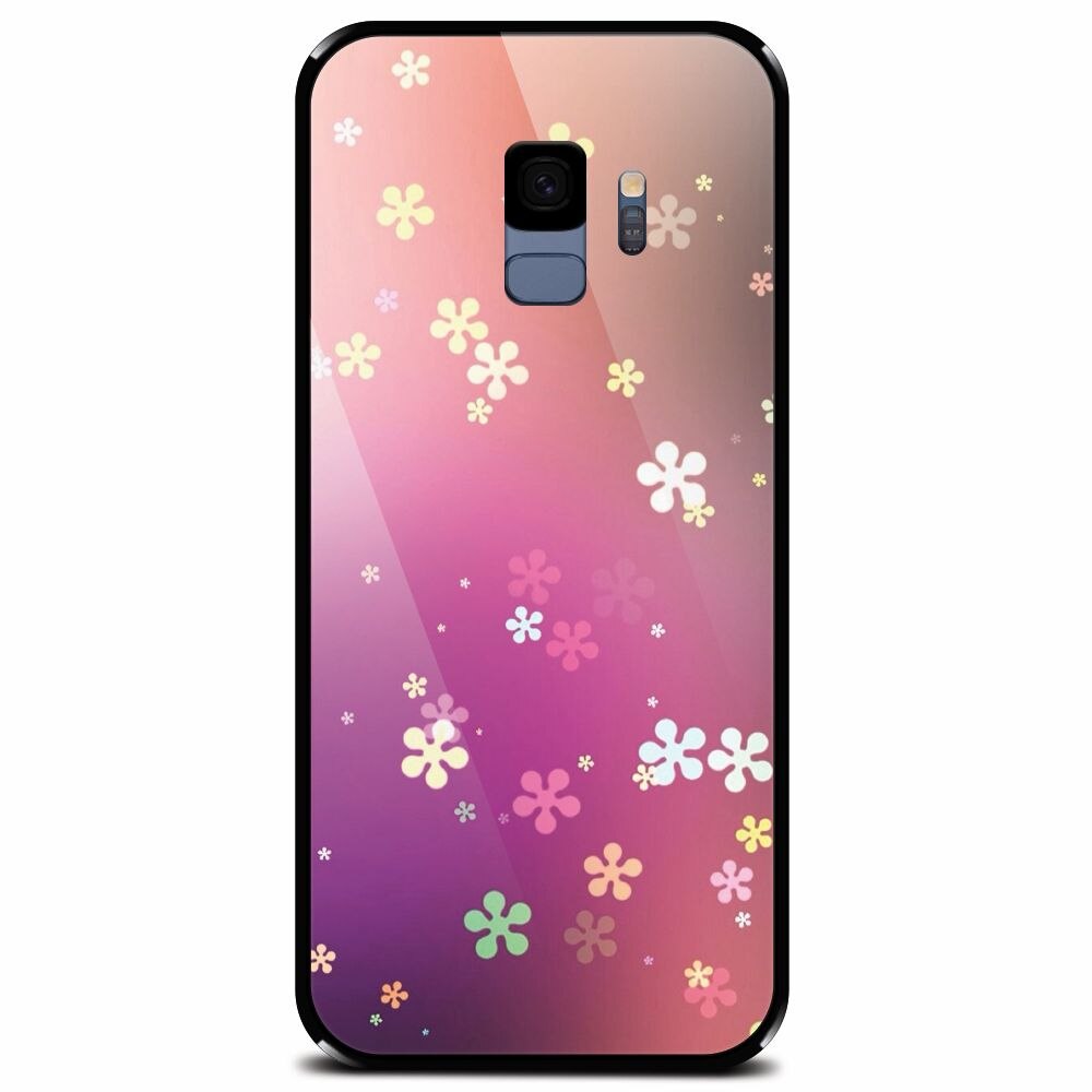 Husa din sticla securizata pentru Samsung Galaxy S9, Girlish 002