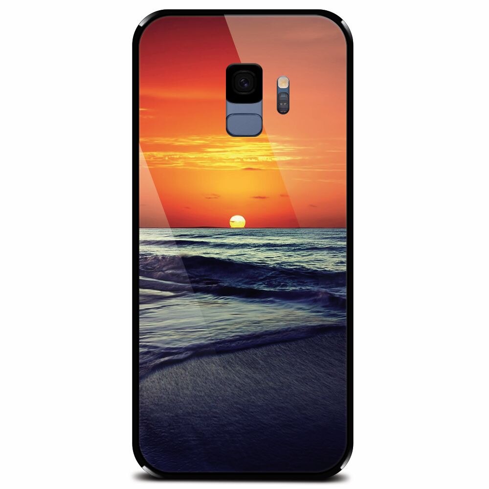 Husa din sticla securizata pentru Samsung Galaxy S9, Ocean Sunset