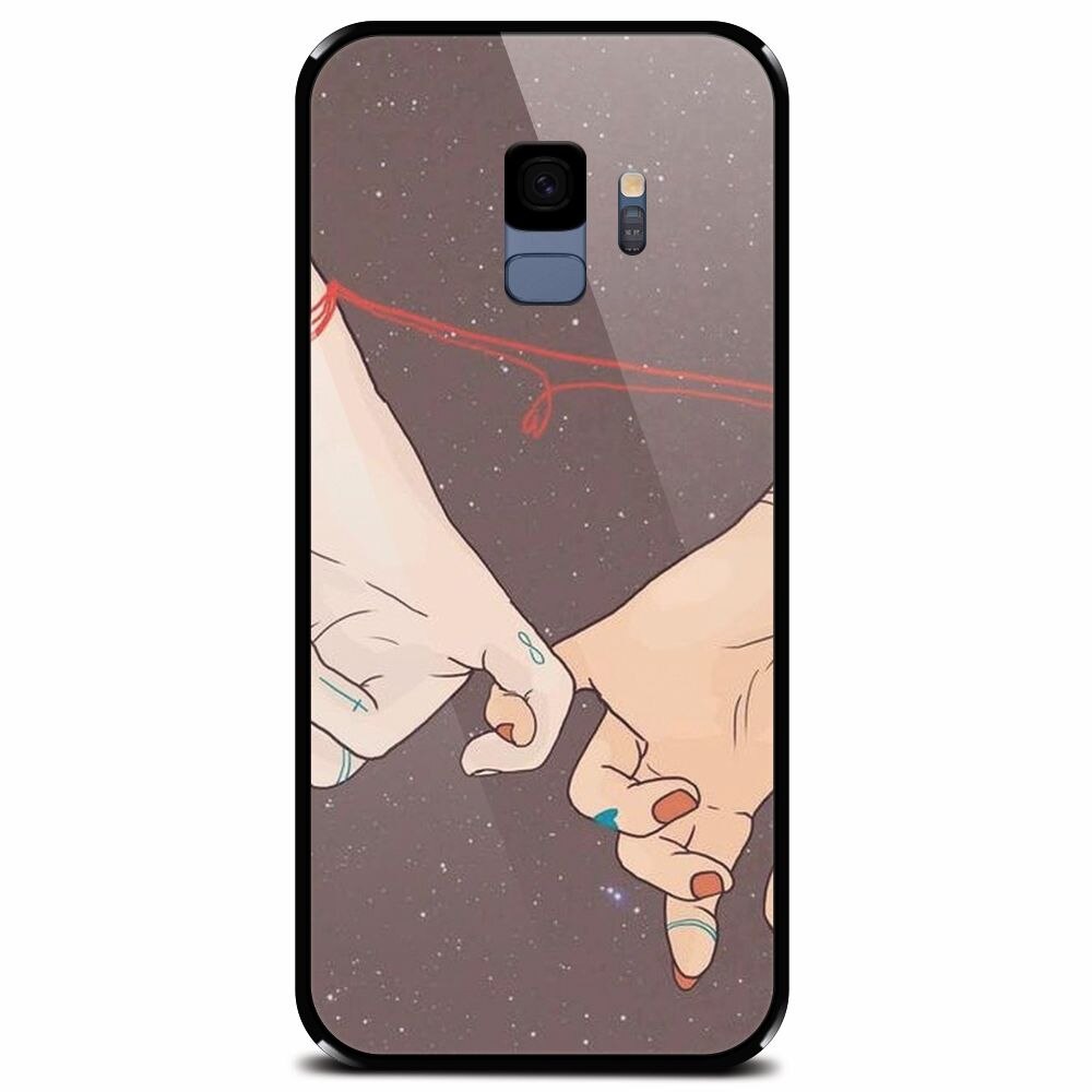 Husa din sticla securizata pentru Samsung Galaxy S9, Infinit Love