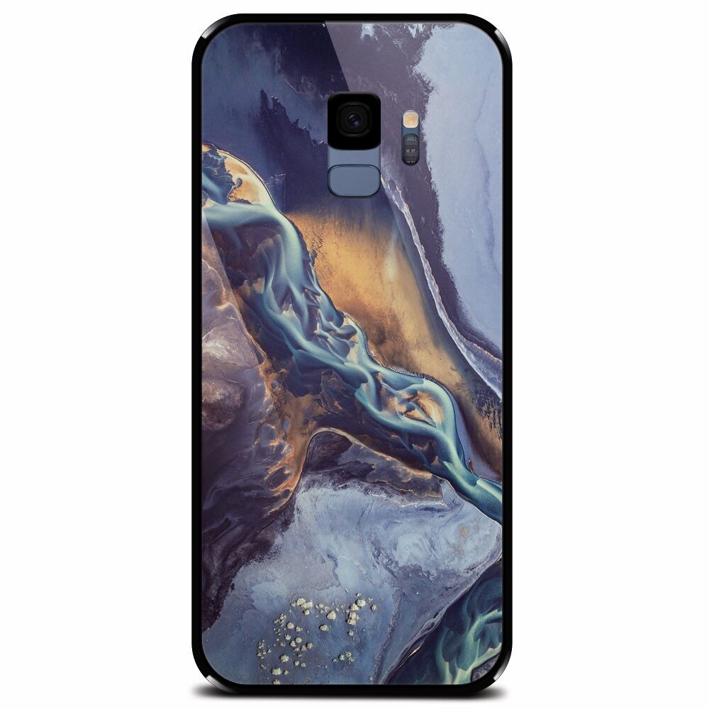 Husa din sticla securizata pentru Samsung Galaxy S9, Abstract 101