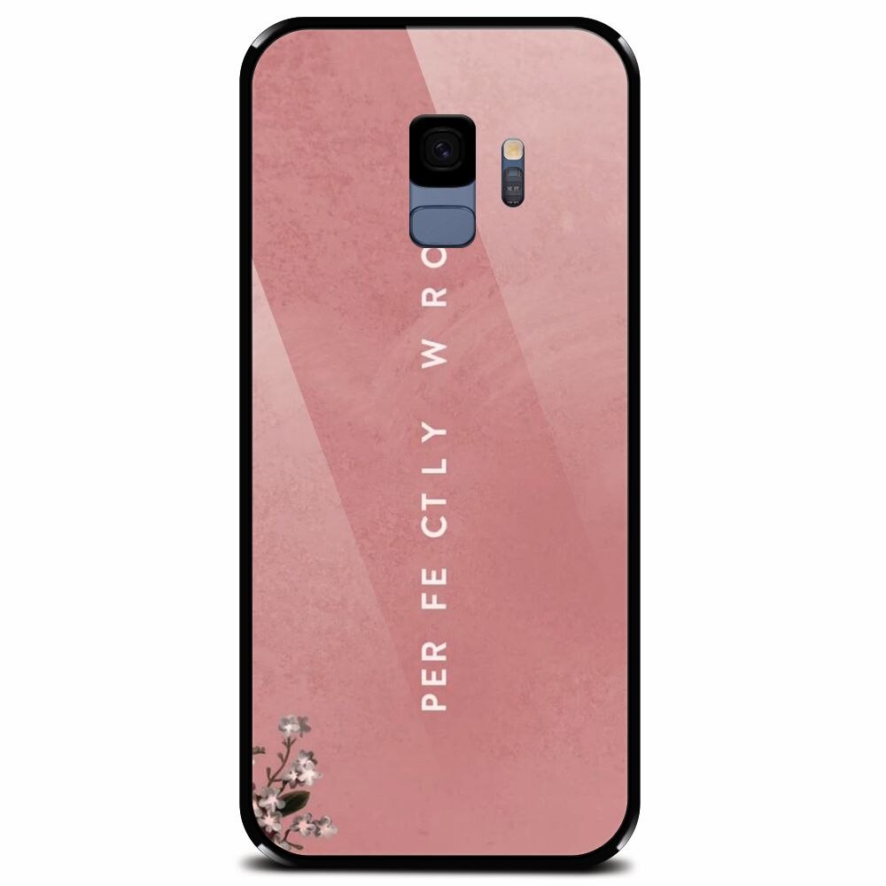 Husa din sticla securizata pentru Samsung Galaxy S9, Perfectly Wrong