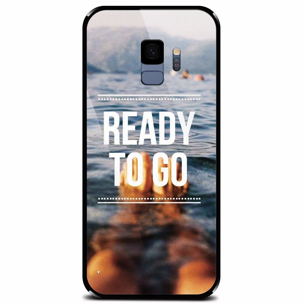 Husa din sticla securizata pentru Samsung Galaxy S9, Ready To Go Swimming