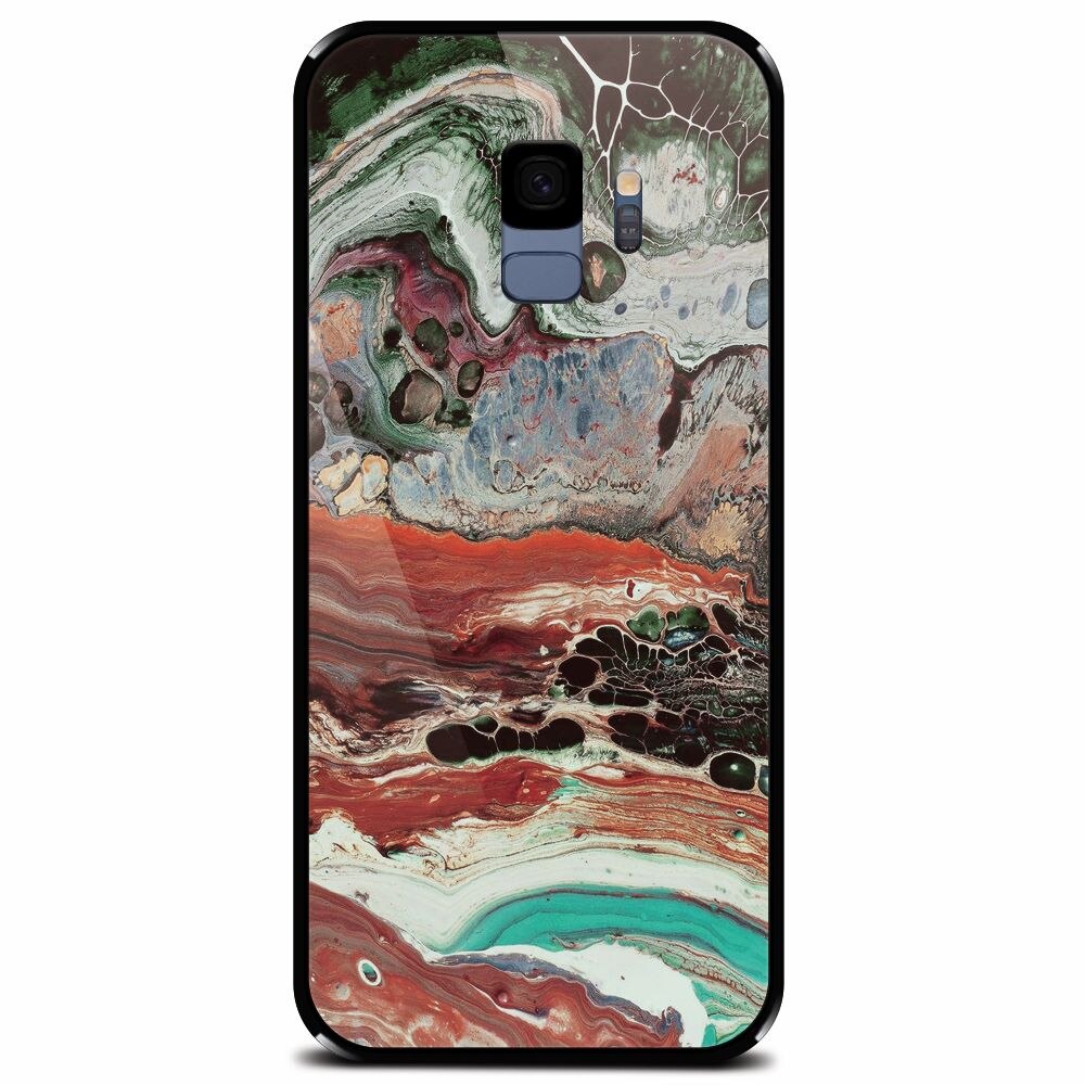 Husa din sticla securizata pentru Samsung Galaxy S9, Abstract 104