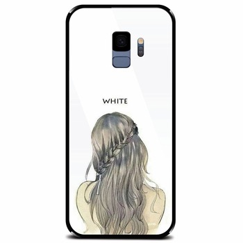 Husa din sticla securizata pentru Samsung Galaxy S9, White Husa din sticla securizata pentru Samsung Galaxy S9, White