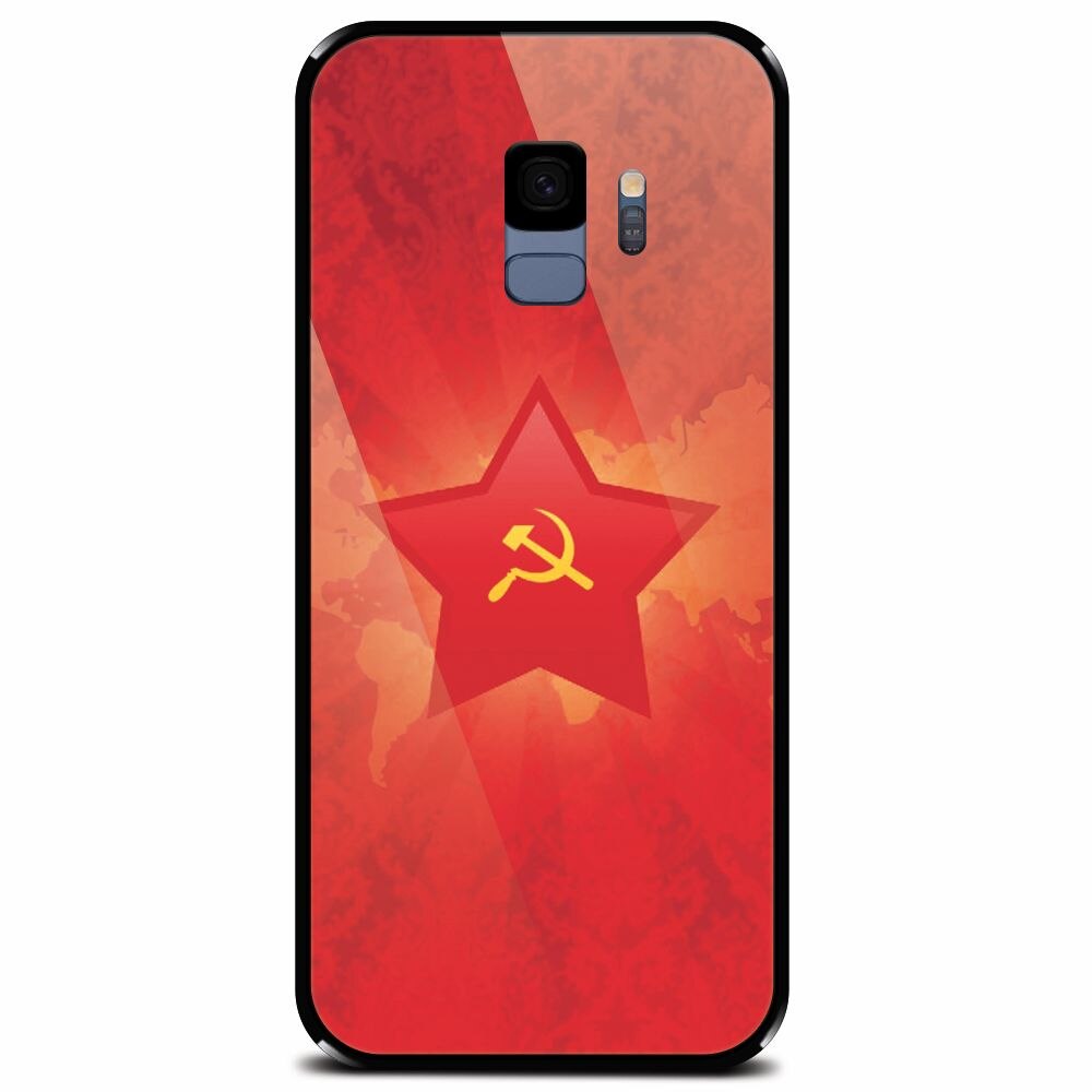 Husa din sticla securizata pentru Samsung Galaxy S9, Soviet Union