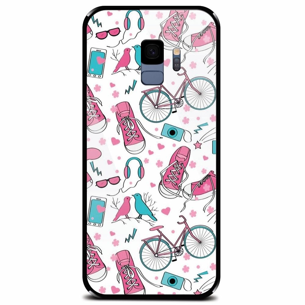 Husa din sticla securizata pentru Samsung Galaxy S9, Travel