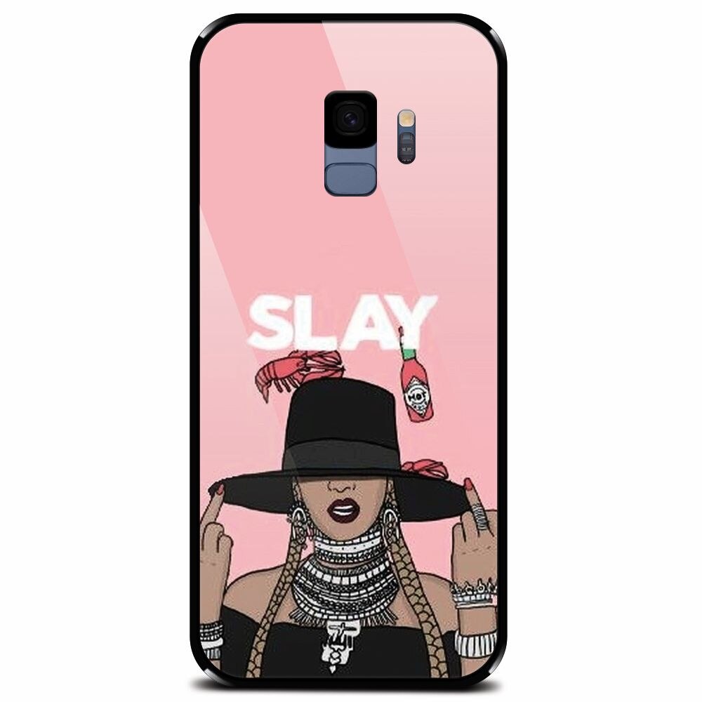 Husa din sticla securizata pentru Samsung Galaxy S9, Slay