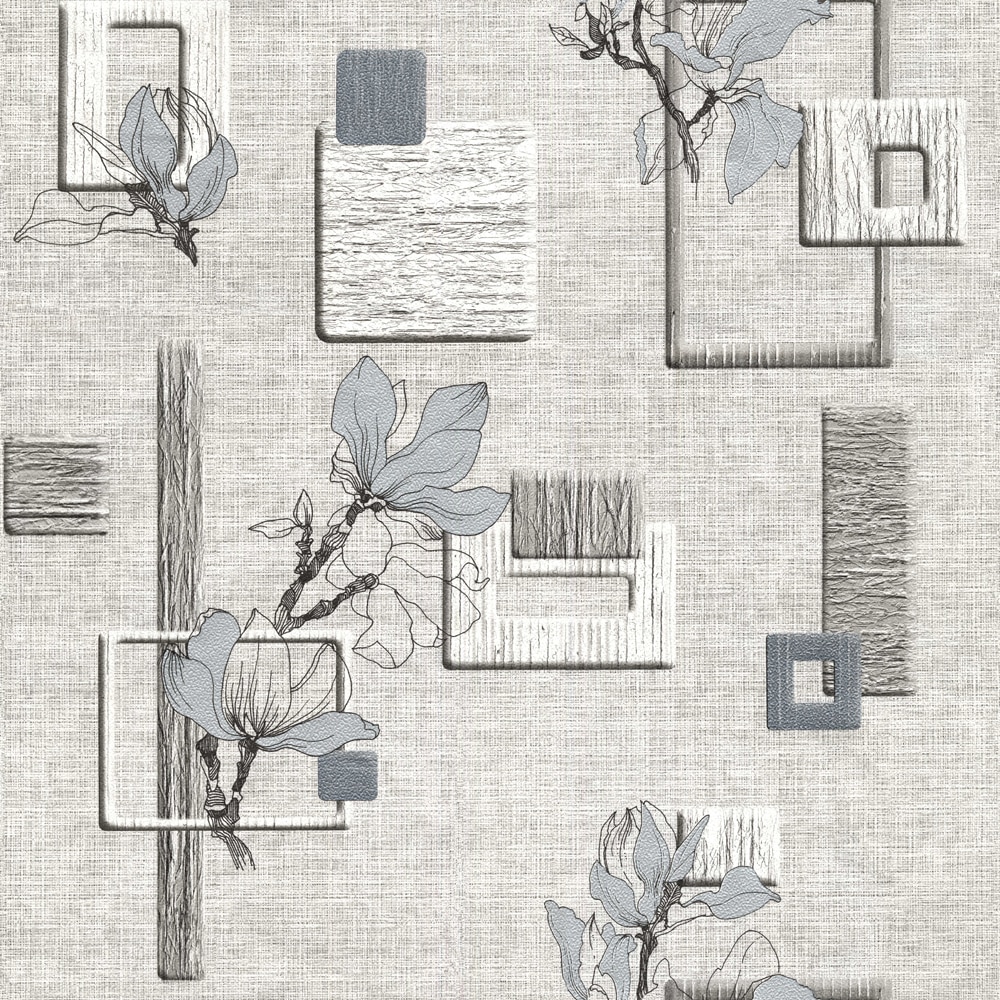 Tapet DEGRETS 060-01 hartie Magnolie gri sizes 0.53m x 10.05m, 5.3 mp