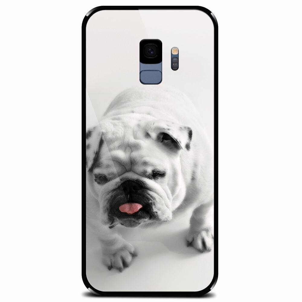 Husa din sticla securizata pentru Samsung Galaxy S9, Pretty Doggy
