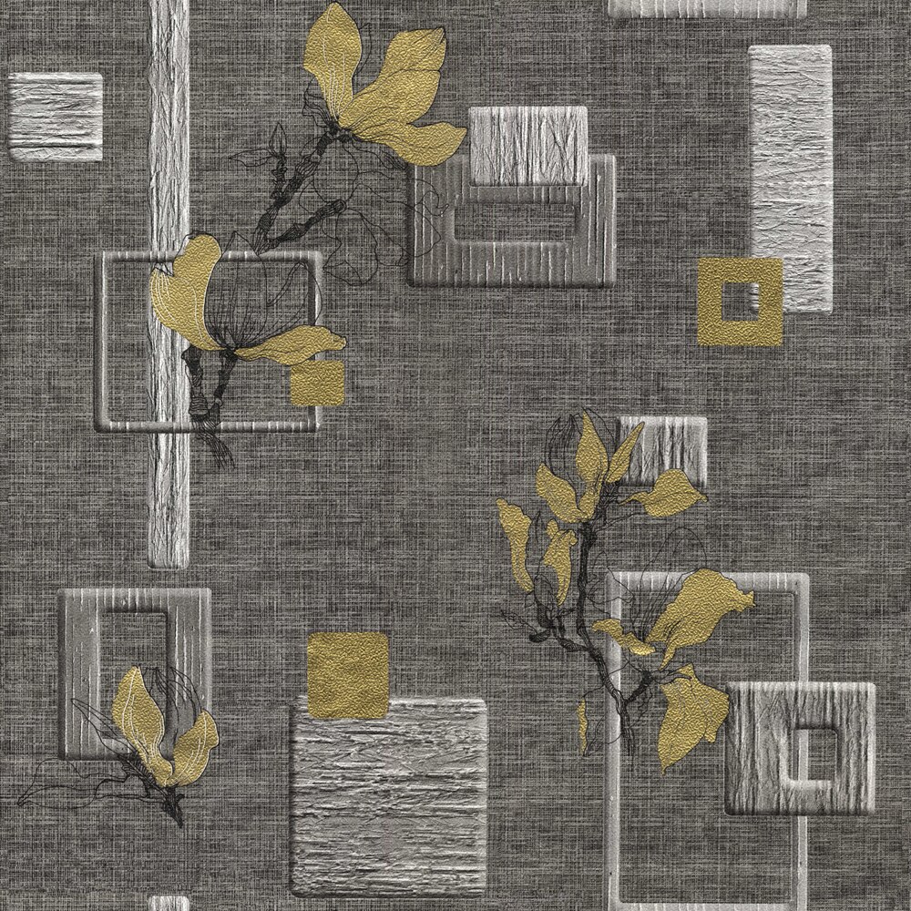 Tapet DEGRETS 060-11 hartie Magnolie negru sizes 0.53m x 10.05m, 5.3 mp