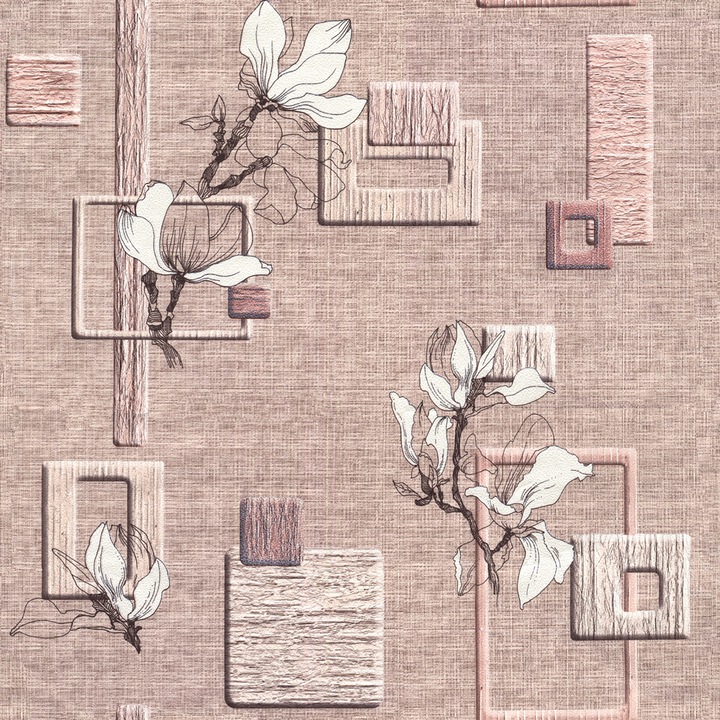 Tapéta DEGRETS 060-03 Papír, Мagnolia bézs, Méret: 0.53m x 10.05m = 5.3 m2