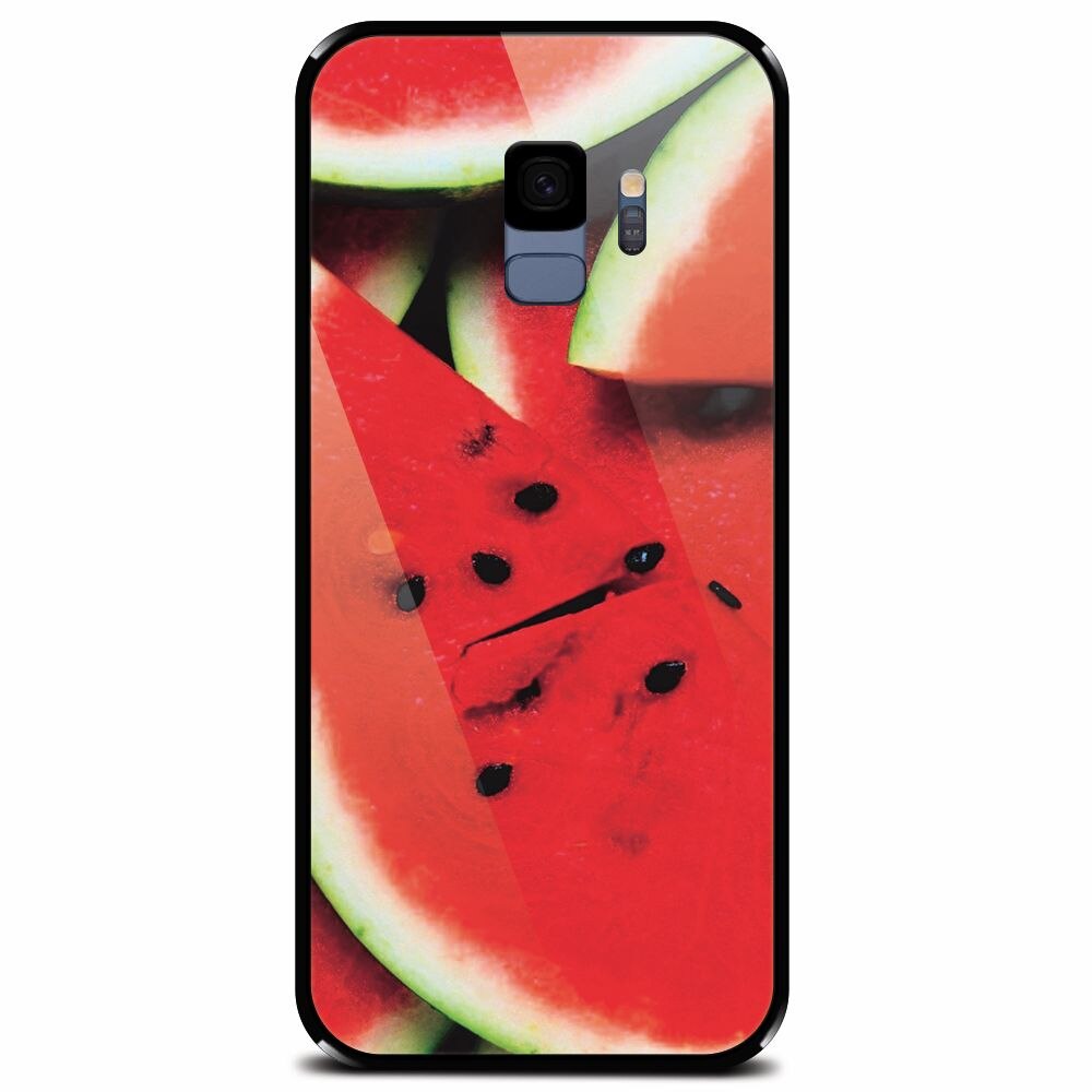 Husa din sticla securizata pentru Samsung Galaxy S9, S Of Watermelon Slice
