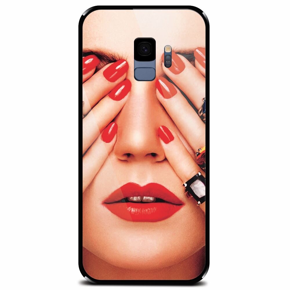 Husa din sticla securizata pentru Samsung Galaxy S9, Rings On All Fingers