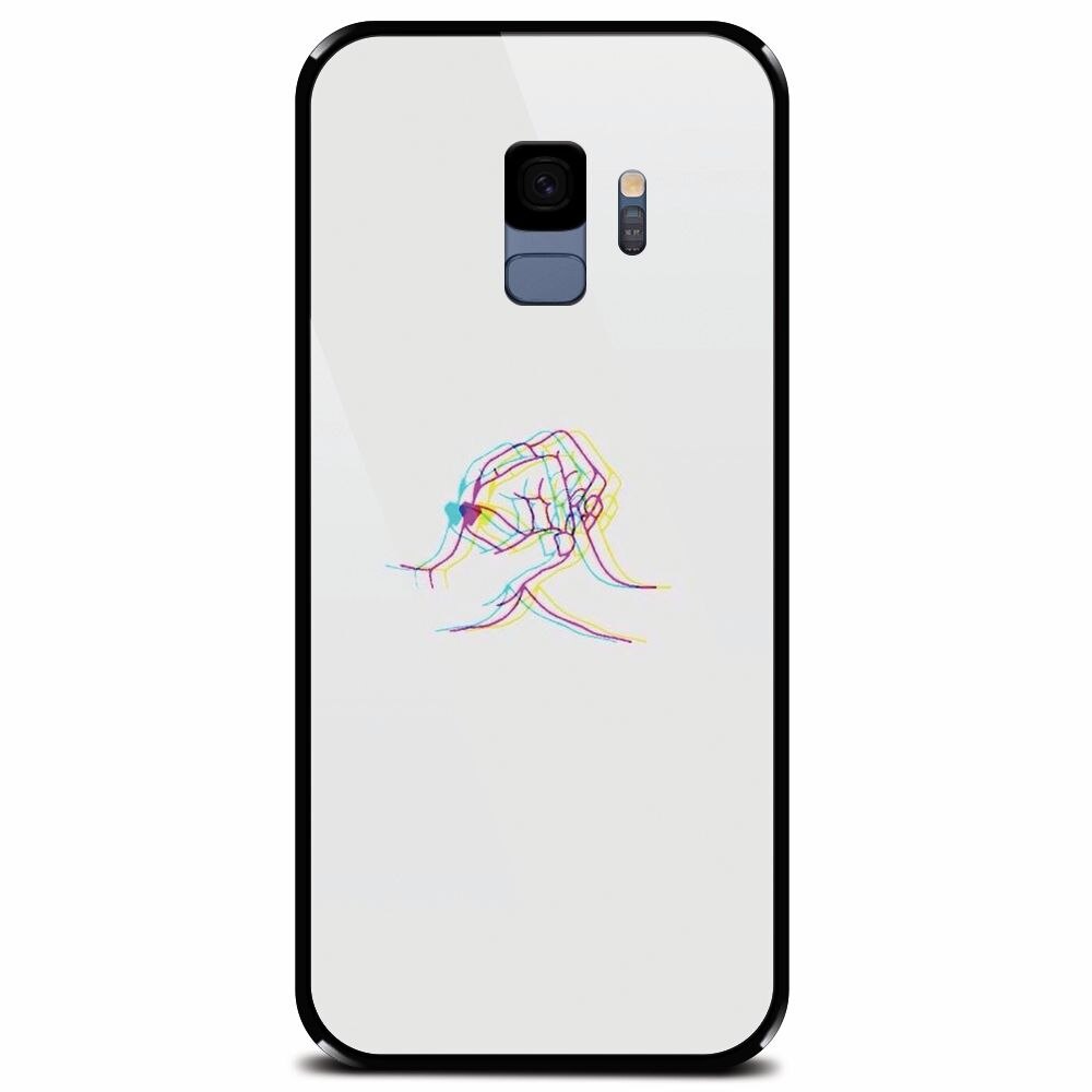 Husa din sticla securizata pentru Samsung Galaxy S9, With Love