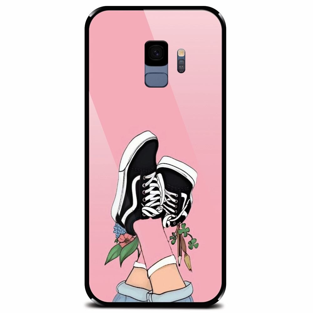 Husa din sticla securizata pentru Samsung Galaxy S9, Relax